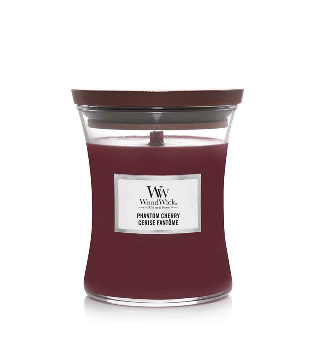 WOODWICK  Phantom Cherry Scented Candle With Wooden Wick 275g