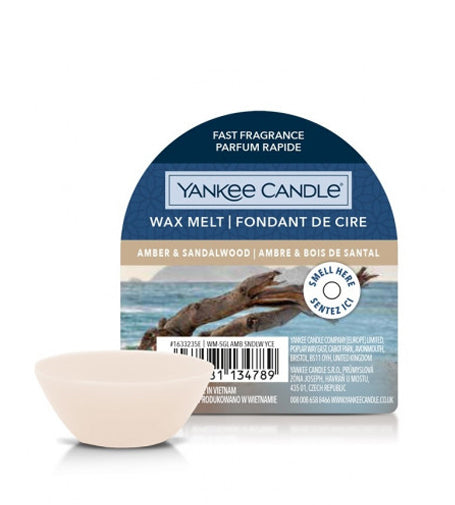 YANKEE CANDLE  Amber & Sandalwood vonný vosk 22 g