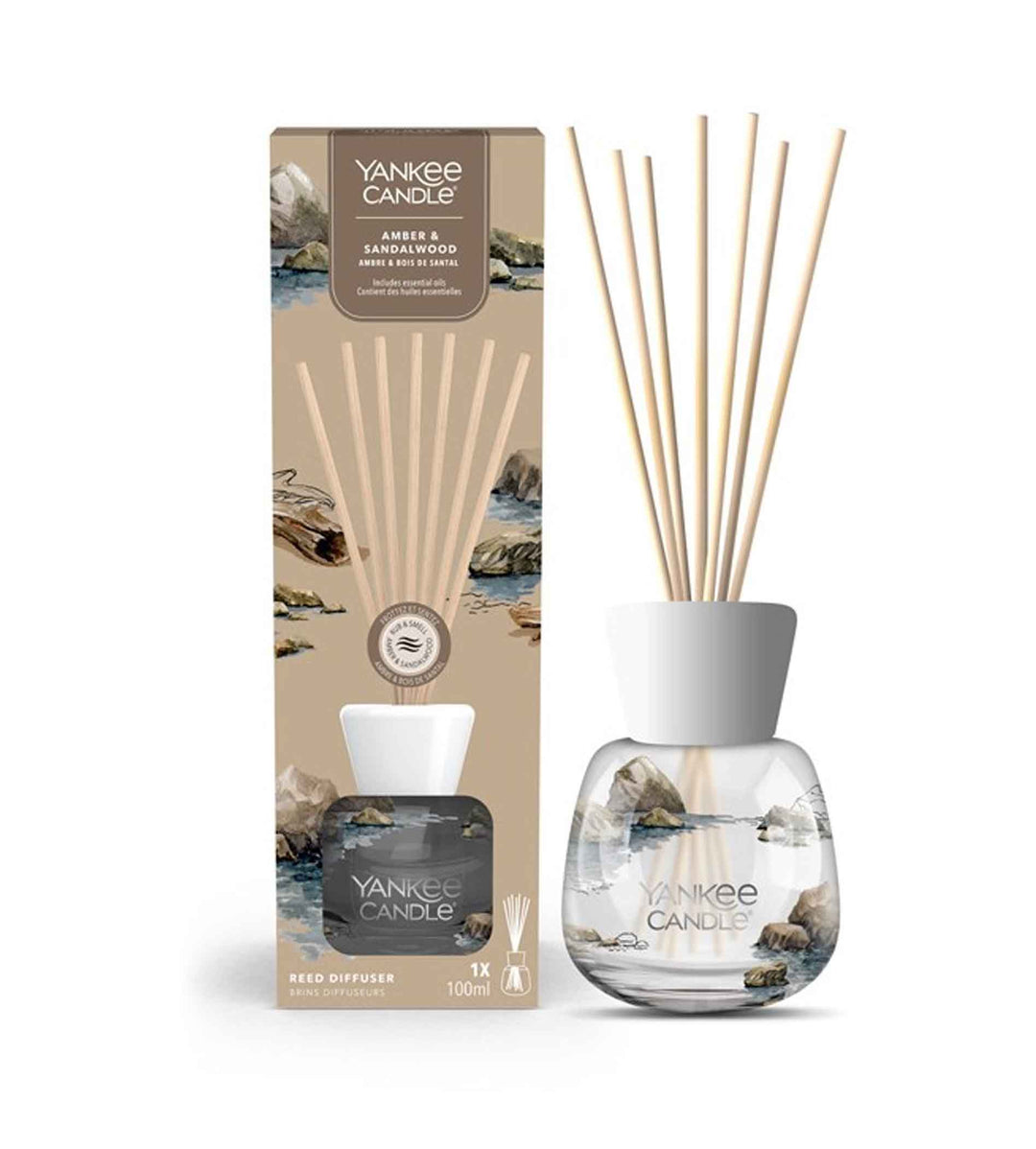 YANKEE CANDLE  Amber & Sandalwood Signature Reed Diffuser 100ml