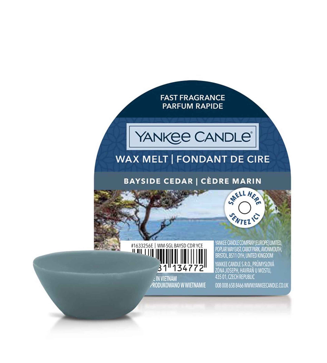 YANKEE CANDLE  Bayside Cedar Wax Melt 22g