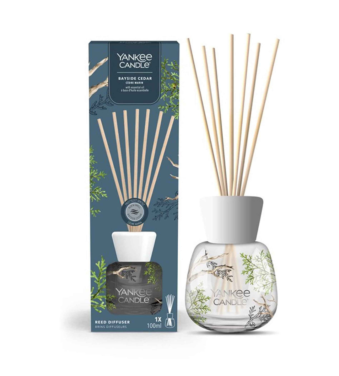 YANKEE CANDLE  Bayside Cedar Signature Reed Diffuser 100ml