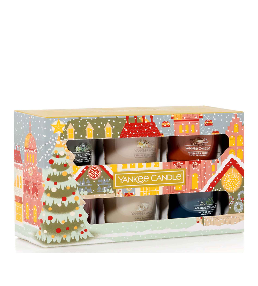 YANKEE CANDLE  Passport to the Holidays SET (Votive Candle 6x37g)