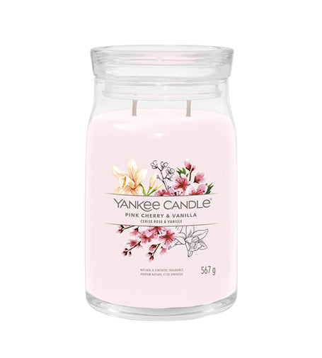 YANKEE CANDLE  Pink Cherry & Vanilla Signature Svíčka Velká 567 G