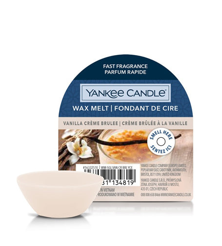 YANKEE CANDLE  Vanilla Creme Bruleé vonný vosk 22 g