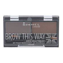 RIMMEL Brow This Way Eyebrow Sculpting Kit #002-MILD-BROWN - Parfumby.com