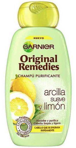 GARNIER Original Remedies Clay and Lemon Shampoo 300 ML - Parfumby.com