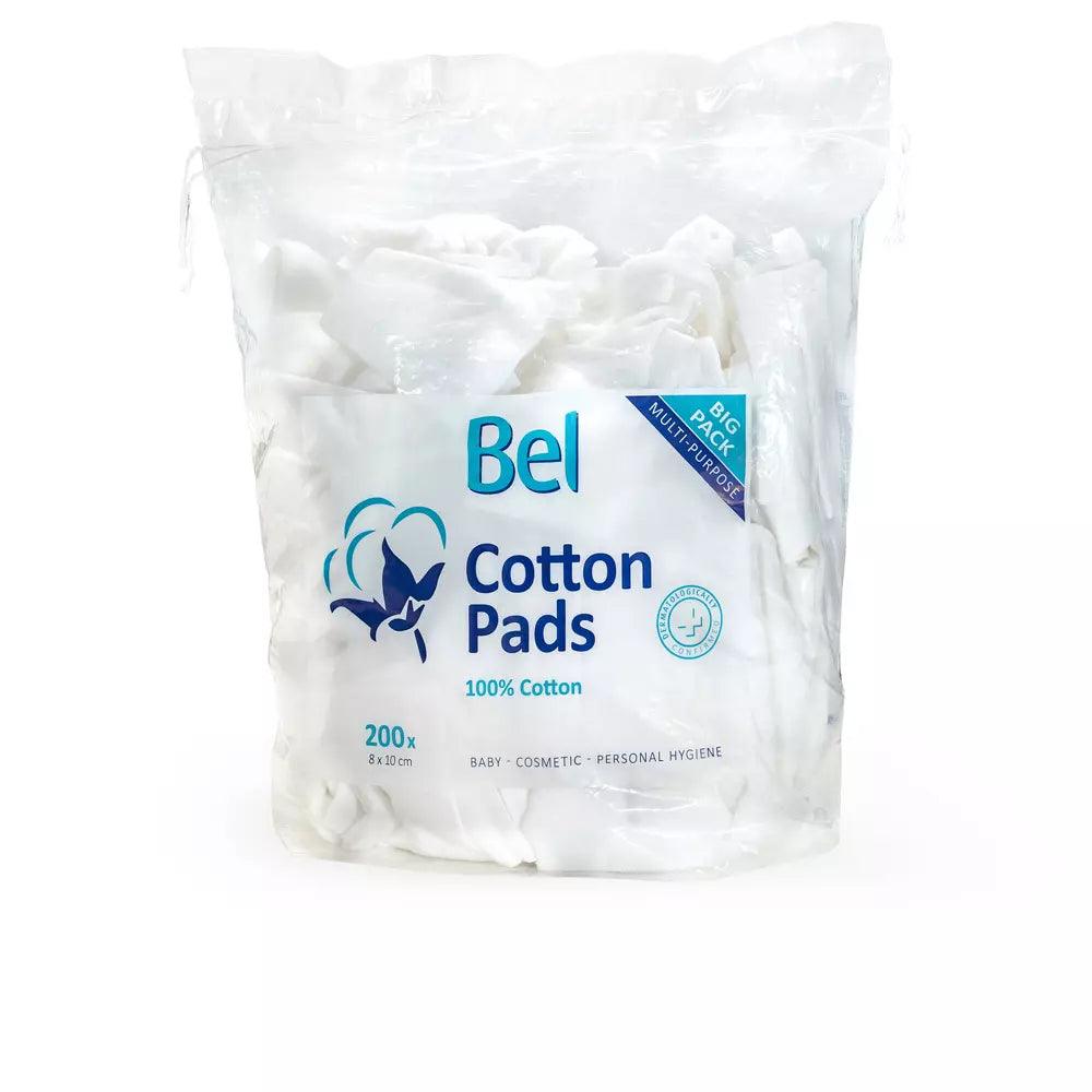 BEL Cotton Pads 100% Cotton 8x10 Cm 200 U 200 pcs - Parfumby.com