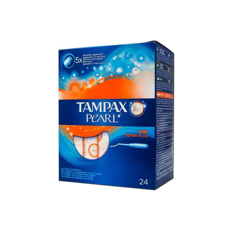 TAMPAX Pearl Tampon Super Plus 24 PCS - Parfumby.com
