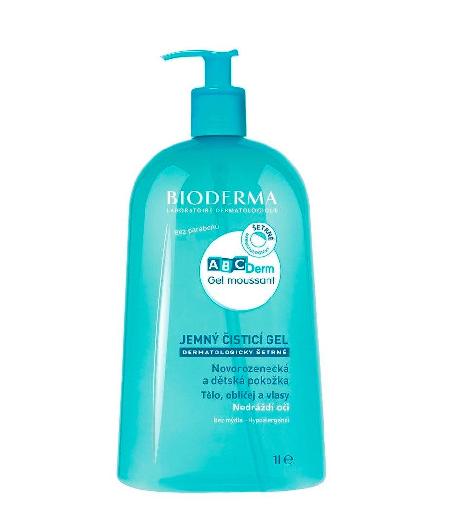 BIODERMA Abcderm Moussant Gentle Cleansing Gel Babies, Children 1000 ML - Parfumby.com