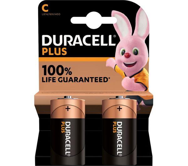 DURACELL Plus Power Lr14/mn1400 Batteries Pack X 2 Pcs - Parfumby.com