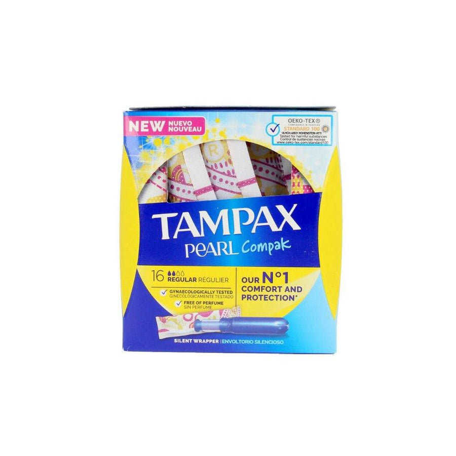 TAMPAX Pearl Compak Tampon Regular 16 U 16 pcs - Parfumby.com