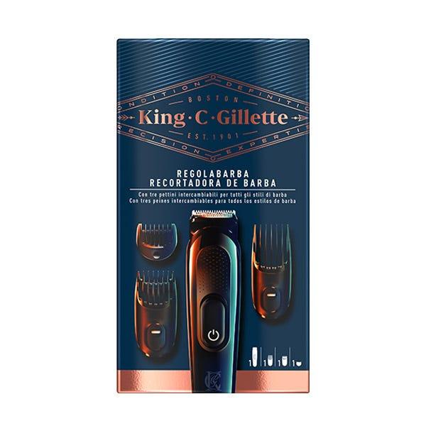 GILLETTE King Beard Trimmer + 3 Combs 3 PCS - Parfumby.com