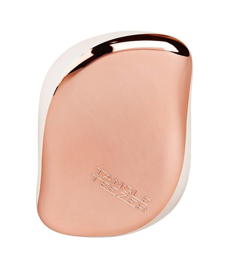 TANGLE Compact Styler Luxe Hair Brush #GOLD-WHITE - Parfumby.com