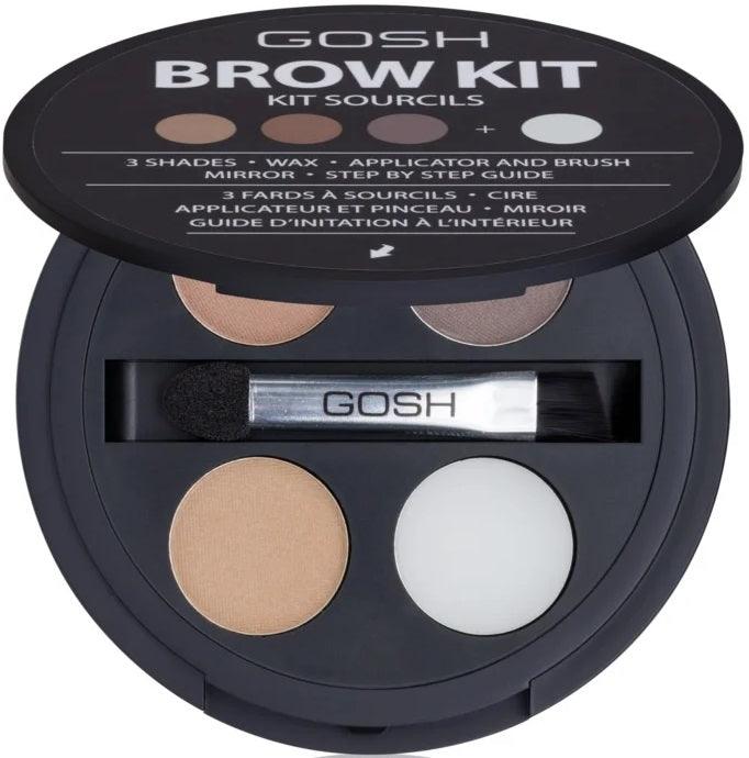 GOSH Eye Brow Kit 3 Powder Shades 1 PCS - Parfumby.com